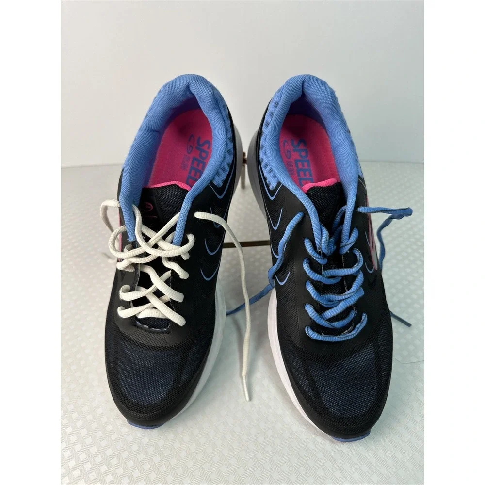 Champion C9 Speed Foam‎ Womens Size 10 Running Shoes Black Blue Pink Athletic